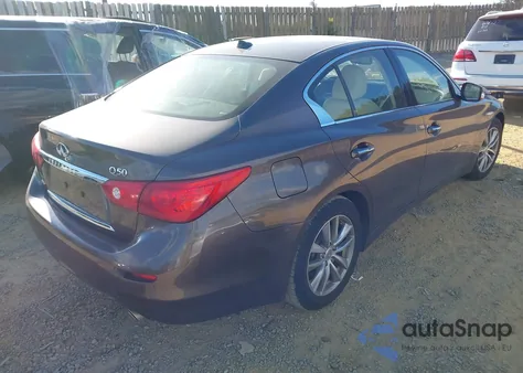 2014 Infiniti Q50 Premium from USA, damaged, VIN JN1BV7AR3EM683024